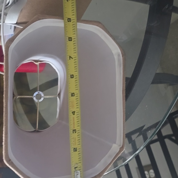 Tan Suede Lamp Shade - Picture 7 of 8